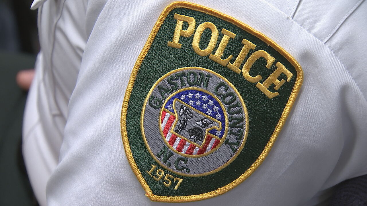 Gaston County Police patch on sleeve